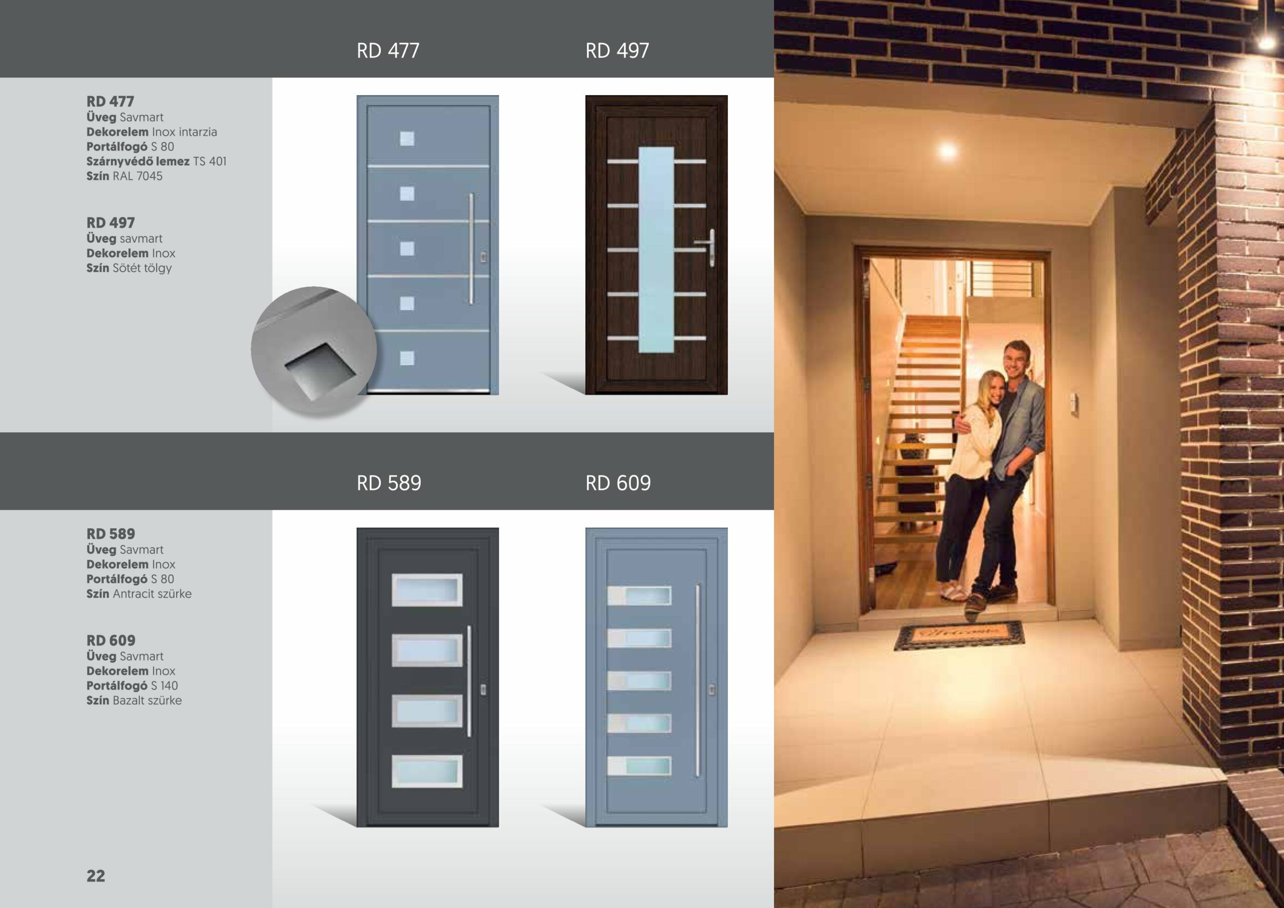 Modern ajtóbetétek